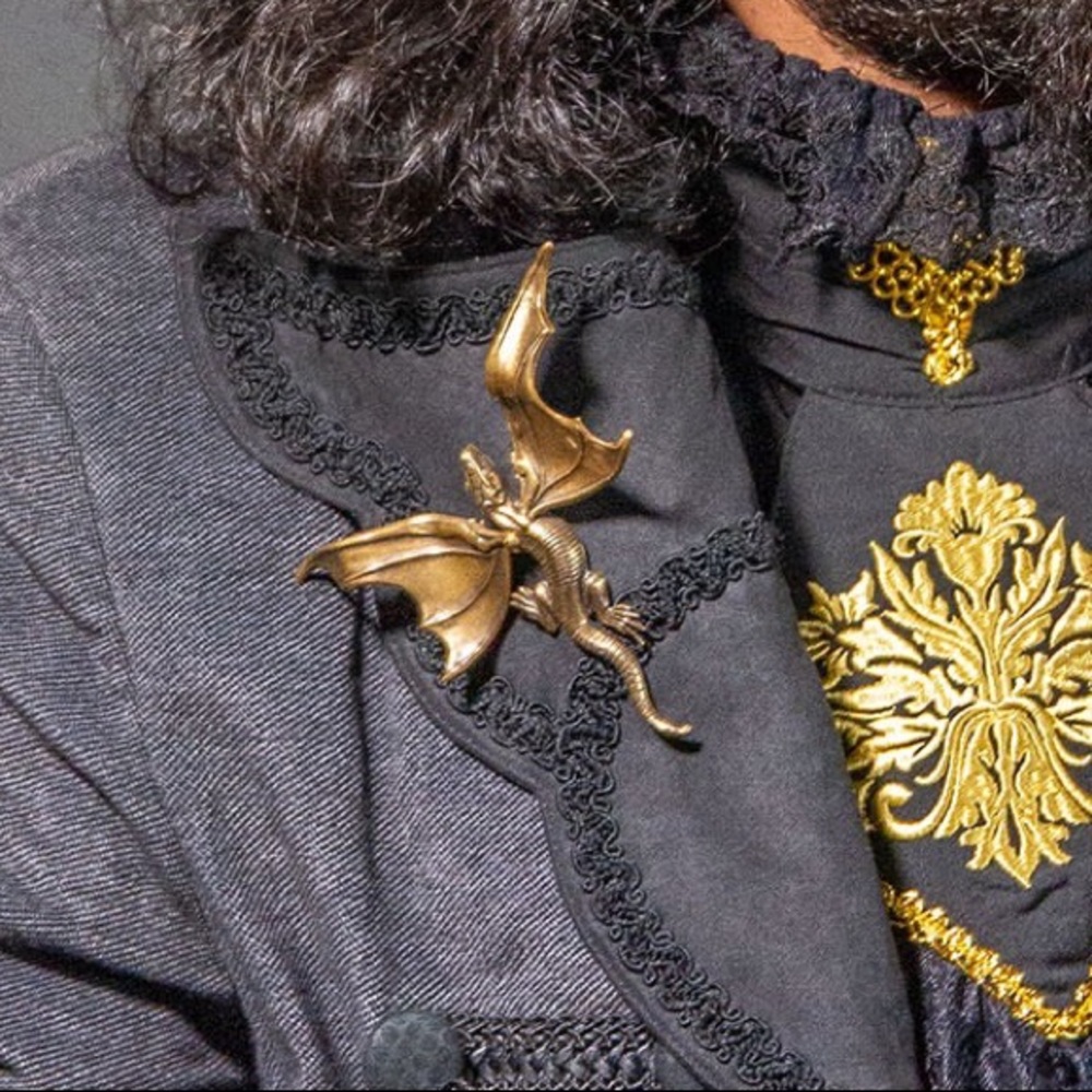 Bronze Dragon brooch pin
